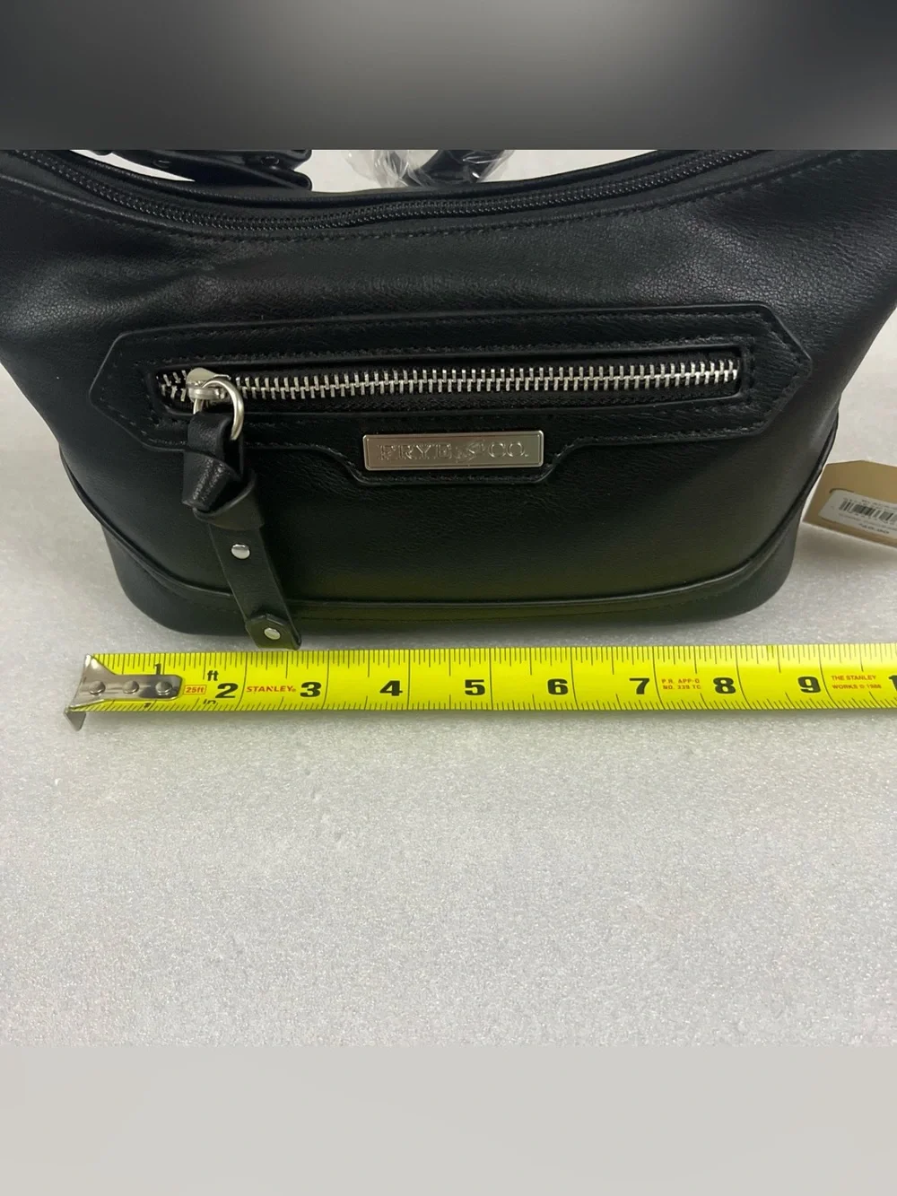 Frye And Co Shoulder Bag Womens Black Faux Leather Core Crossbody Purse